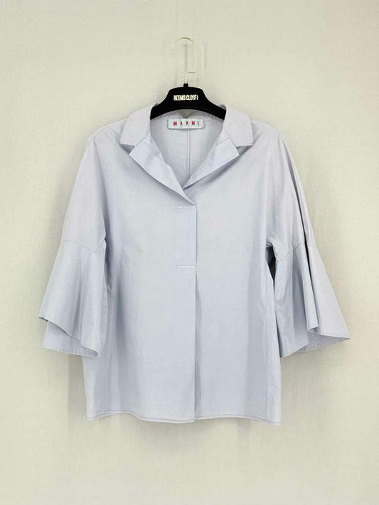 Pre-loved MARNI Pale Blue Size US 4 Blouse at Reems Closet