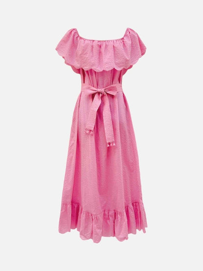 Pre - loved MARYSIA Resort Pink Long Dress at Reems Closet