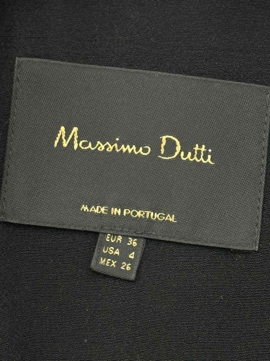 Pre - loved MASSIMO DUTTI Black & Grey Size US 4 Jacket at Reems Closet