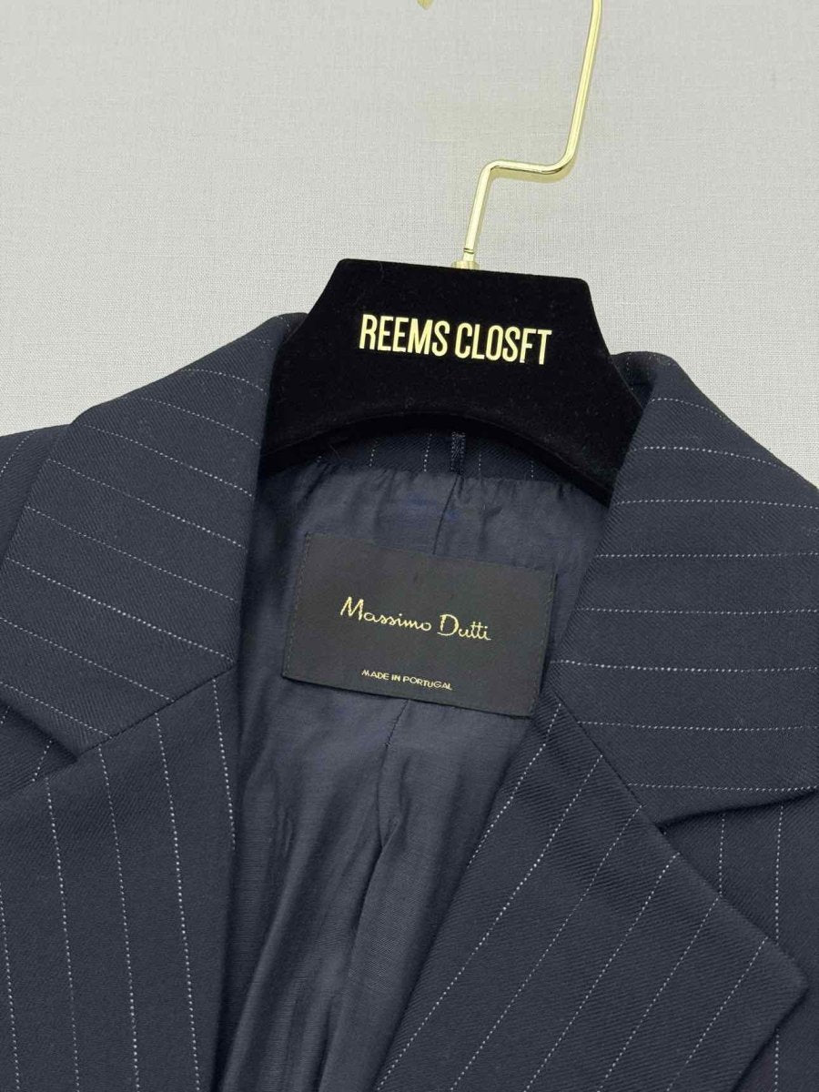 Pre - loved MASSIMO DUTTI Black Striped Size US 6 Outfit Set at Reems Closet