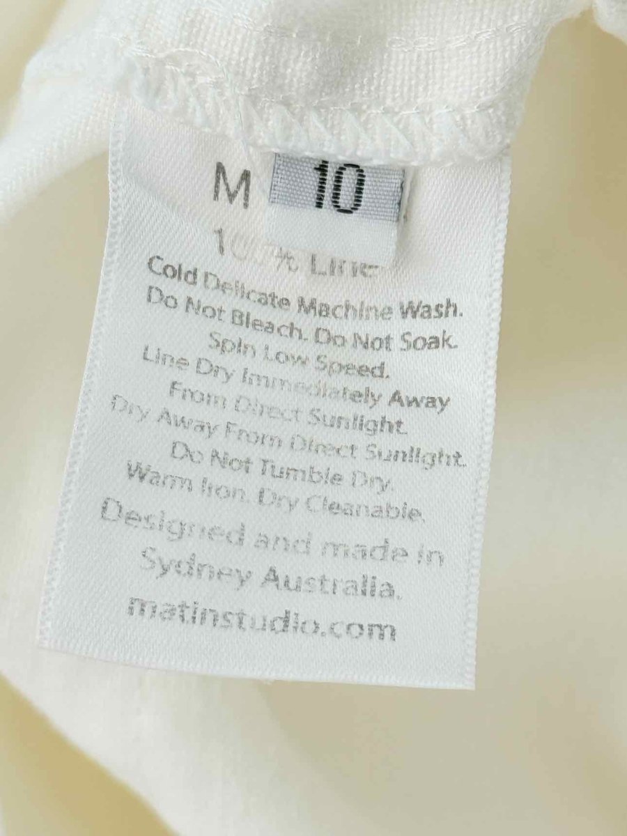 Pre - loved MATIN Off - white Size US 10 Jumpsuit at Reems Closet