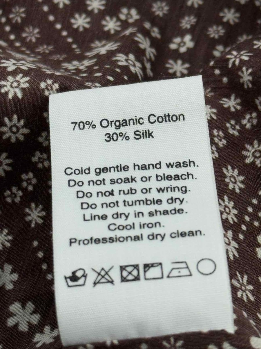 Pre - loved MATTEAU Chocolate Brown Printed Size US 2 Midi Dress at Reems Closet