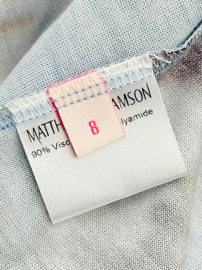 Pre-loved MATTHEW WILLIAMSON Size US 8 Short Dress at Reems Closet