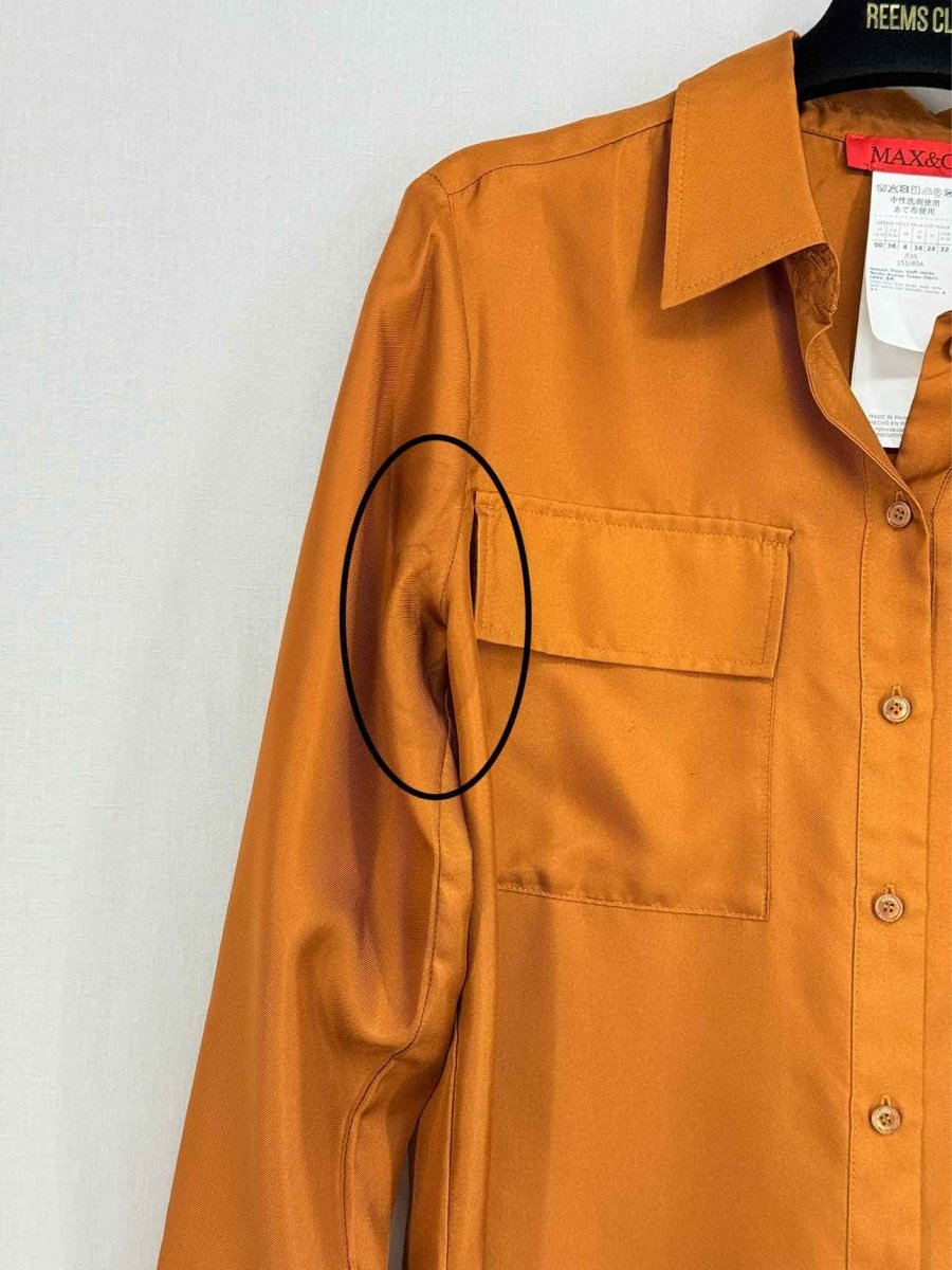 Pre - loved MAX & CO Bronze Size US 0 Shirt at Reems Closet