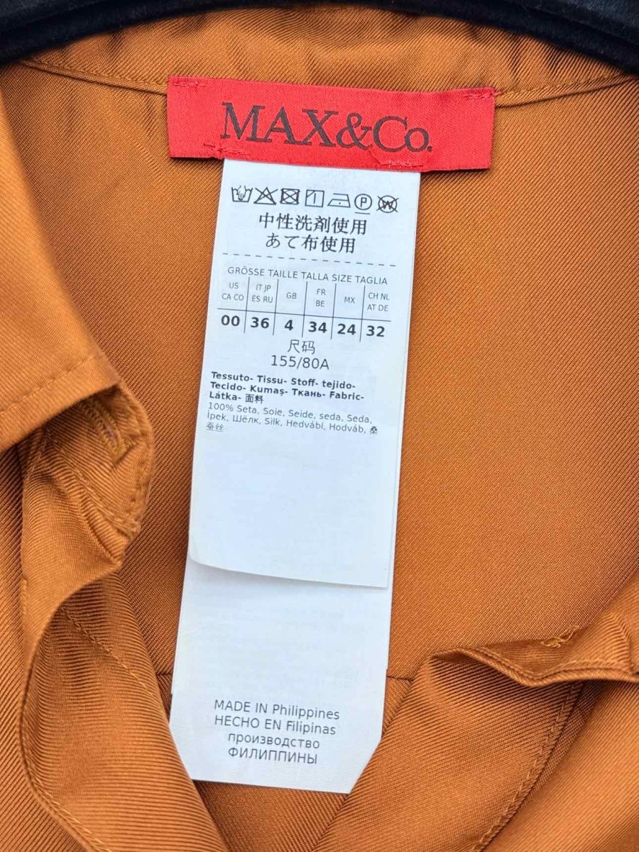 Pre - loved MAX & CO Bronze Size US 0 Shirt at Reems Closet
