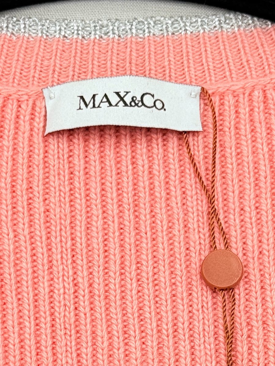 Pre - loved MAX & CO Coral Multicolor Sequin Dog Size Medium Jumper at Reems Closet