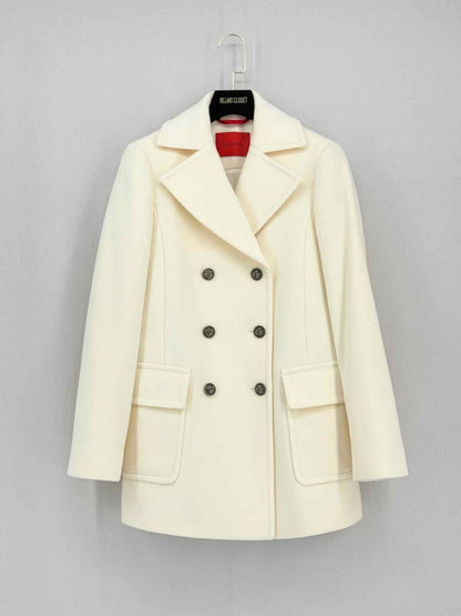 Pre - loved MAX & CO Cream Size US 2 Coat at Reems Closet