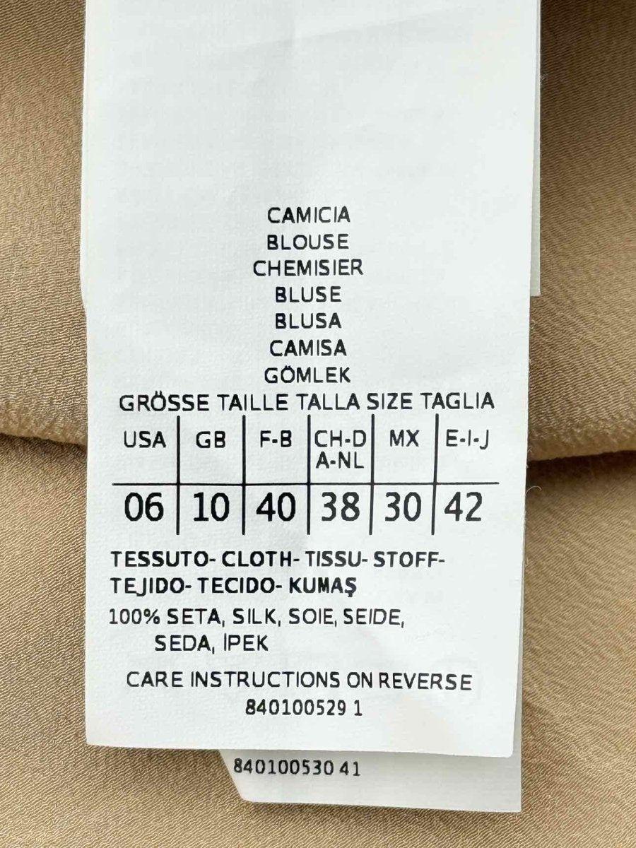 Pre - loved MAX & CO Mocha Size US 6 Blouse at Reems Closet