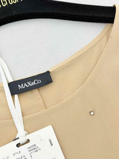 Pre - loved MAX & CO Mocha Size US 6 Blouse at Reems Closet