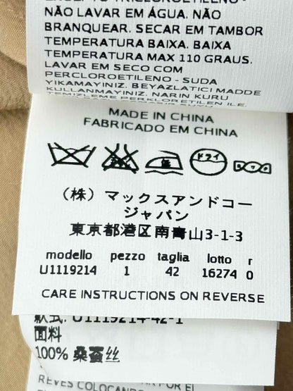 Pre - loved MAX & CO Mocha Size US 6 Blouse at Reems Closet