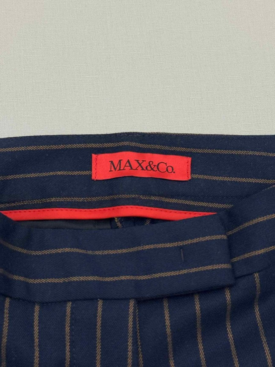 Pre - loved MAX & CO Navy Blue & Beige Striped Size US 0 Outfit Set at Reems Closet