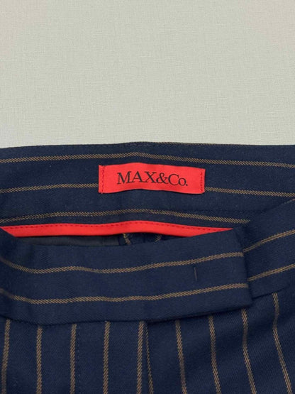 Pre - loved MAX & CO Navy Blue & Beige Striped Size US 0 Outfit Set at Reems Closet
