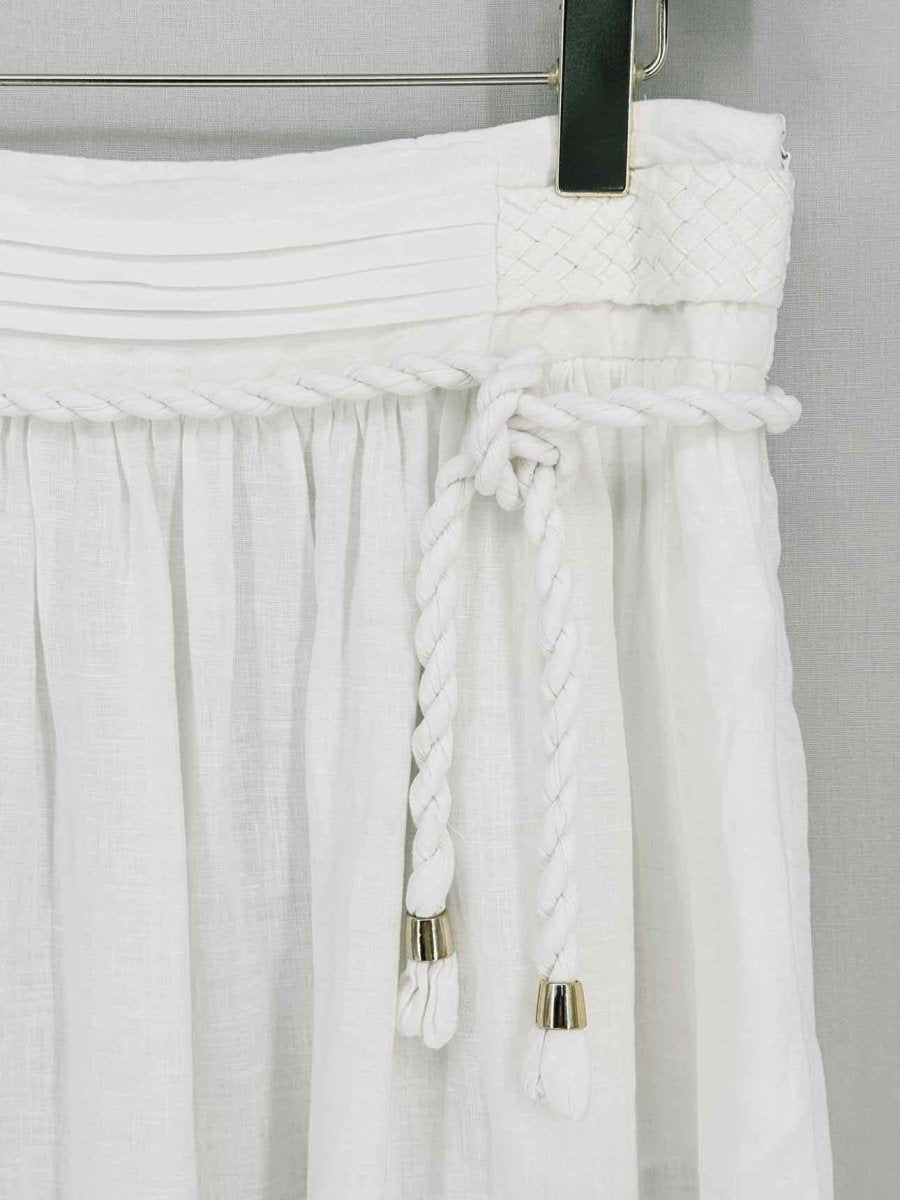 Pre-loved MAX & CO White Size US 8 Long Skirt at Reems Closet