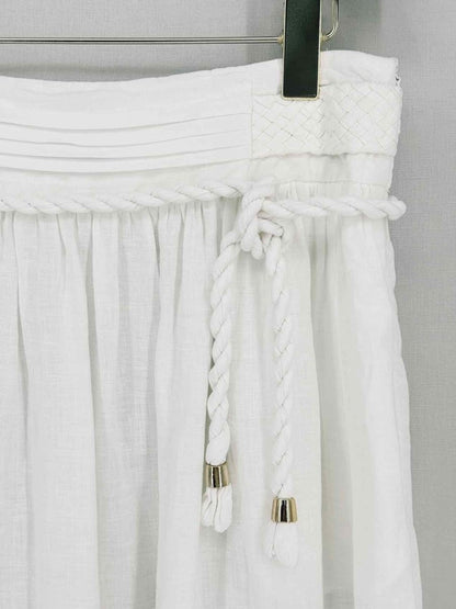 Pre-loved MAX & CO White Size US 8 Long Skirt at Reems Closet