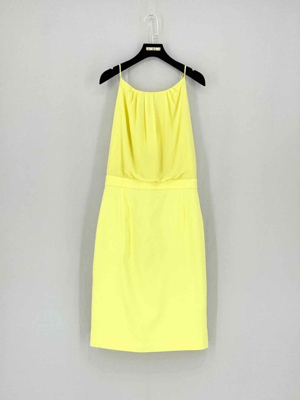 Pre - loved MAX & CO Yellow Size US 6 Short Dress at Reems Closet