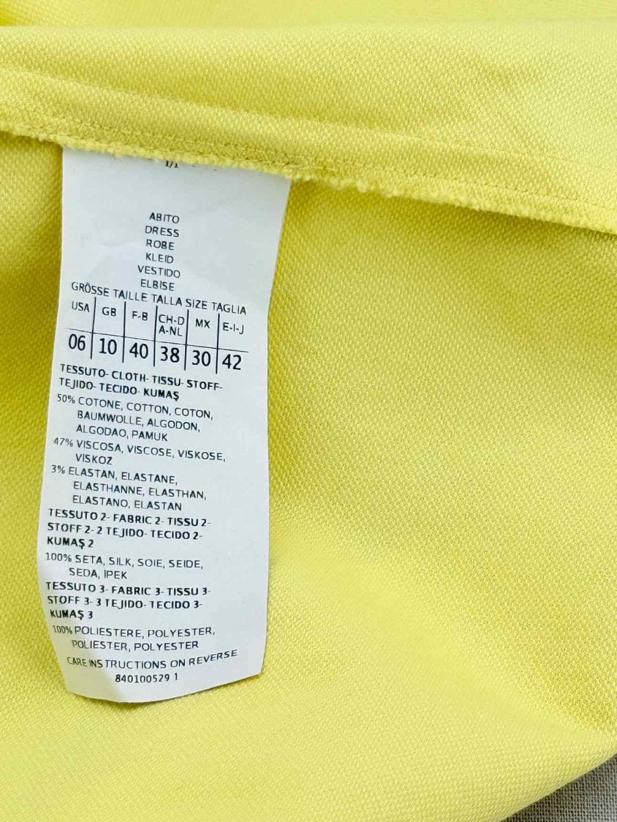 Pre - loved MAX & CO Yellow Size US 6 Short Dress at Reems Closet