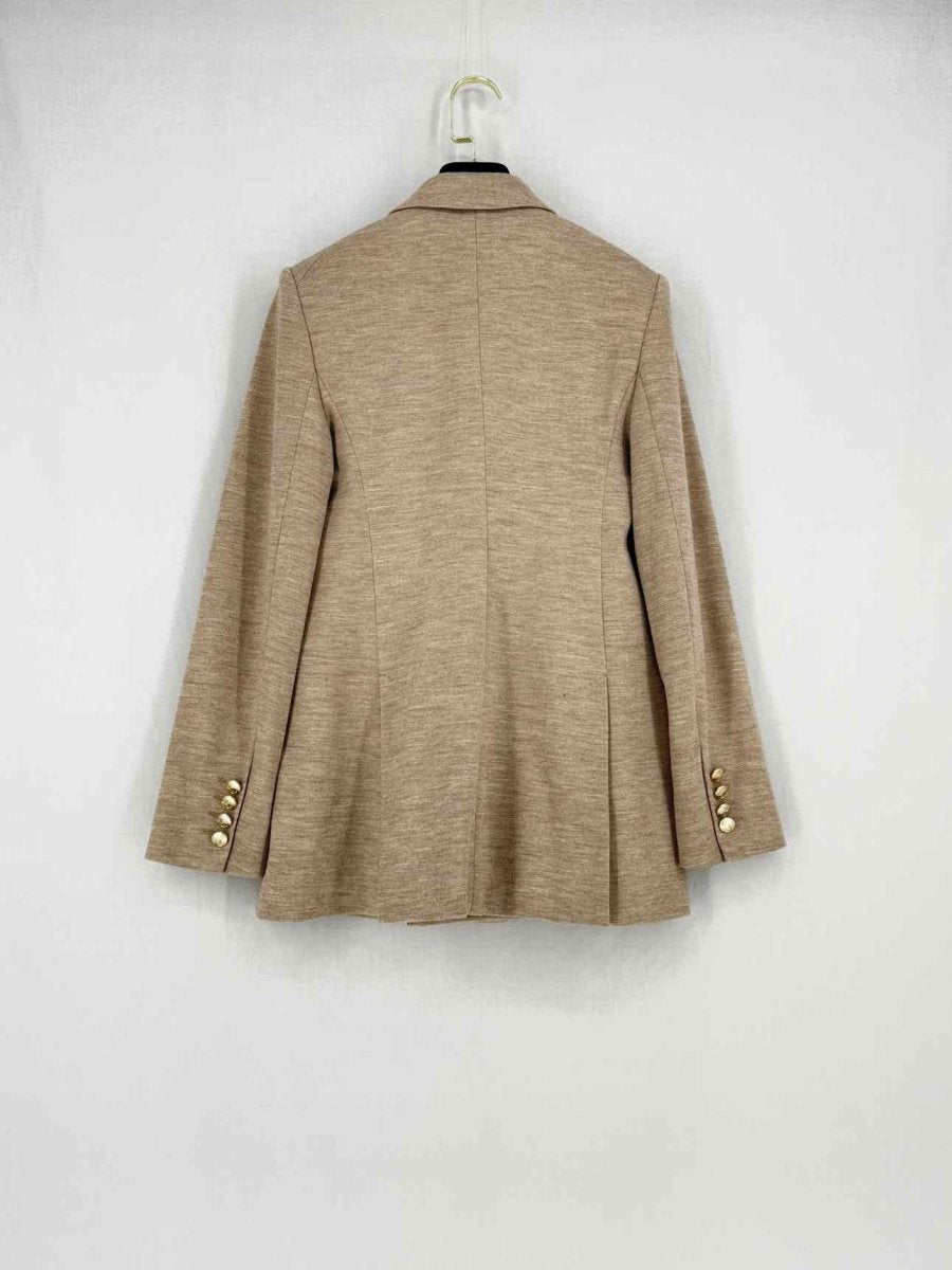 Pre - loved MAX MARA Beige Size US 2 Jacket & Pants Outfit at Reems Closet