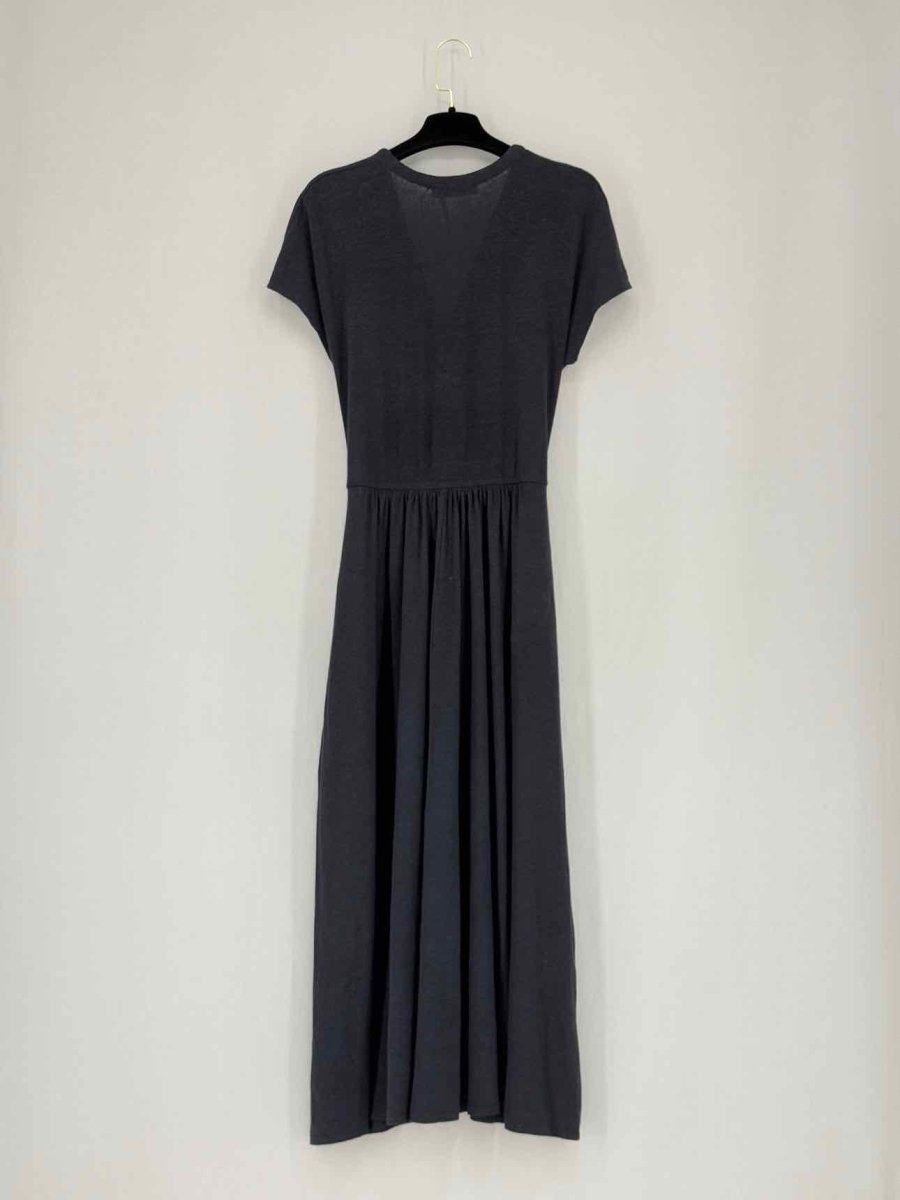 Pre - loved MAX MARA Black Ruched Size XSmall Midi Dress at Reems Closet