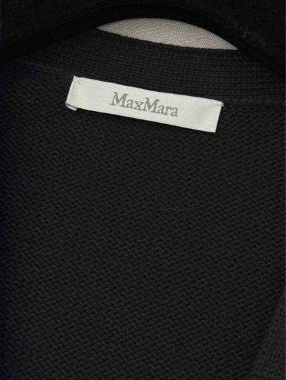 Pre-loved MAX MARA Black Size Small Long Cardigan at Reems Closet