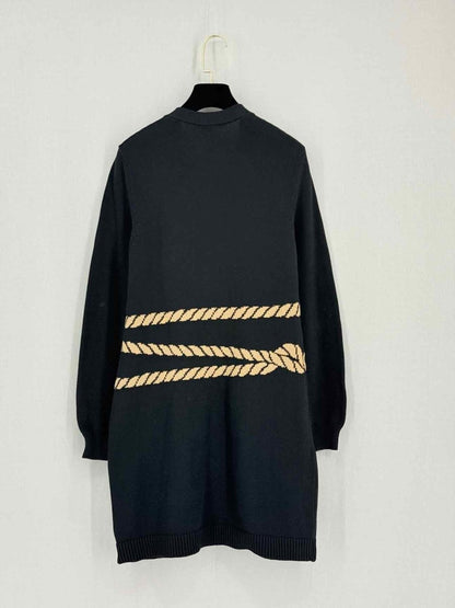Pre-loved MAX MARA Black Size Small Long Cardigan at Reems Closet