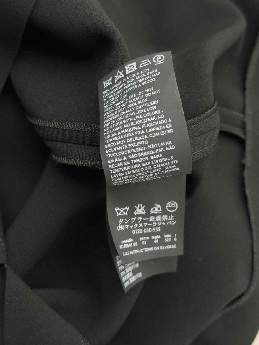 Pre - loved MAX MARA Black Size US 10 Knee Length Dress at Reems Closet
