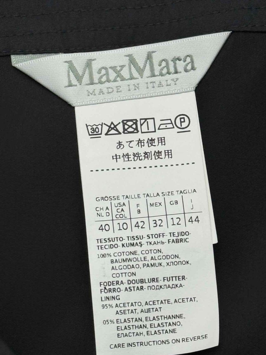 Pre-loved MAX MARA Black Size US 10 Knee Length Dress at Reems Closet