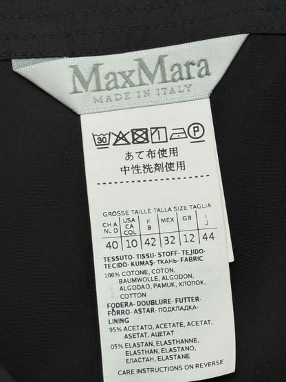 Pre-loved MAX MARA Black Size US 10 Knee Length Dress at Reems Closet
