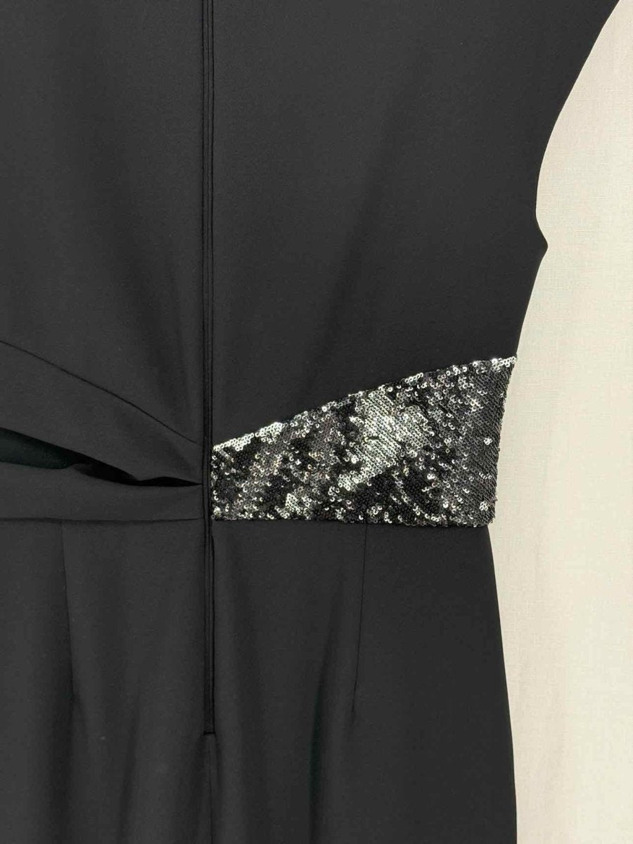 Pre - loved MAX MARA Black Size US 10 Knee Length Dress at Reems Closet
