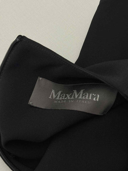 Pre - loved MAX MARA Black Size US 10 Knee Length Dress at Reems Closet