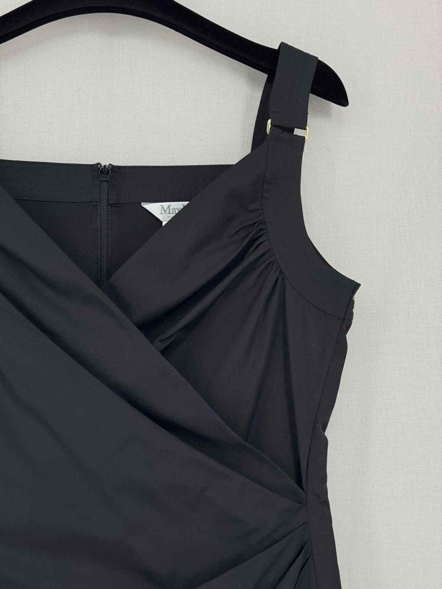 Pre-loved MAX MARA Black Size US 10 Knee Length Dress at Reems Closet