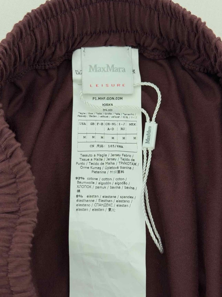 Pre - loved MAX MARA Burgundy Size Medium Midi Dress at Reems Closet