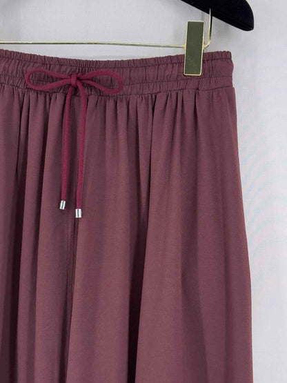 Pre - loved MAX MARA Burgundy Size Medium Midi Dress at Reems Closet