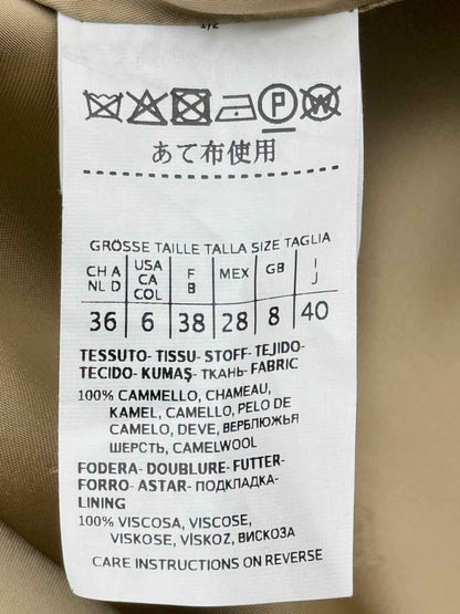 Pre - loved MAX MARA Camel Size US 6 Coat at Reems Closet