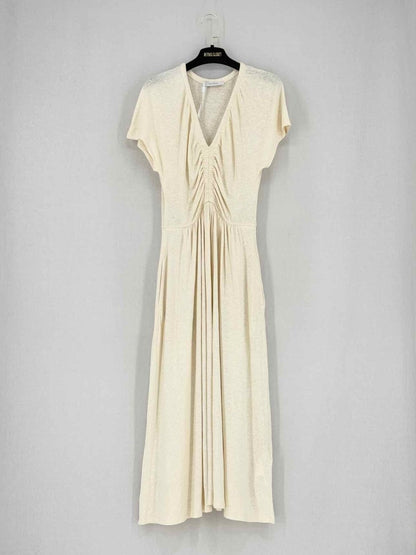 Pre - loved MAX MARA Cream Size Small Knee Length Dress at Reems Closet