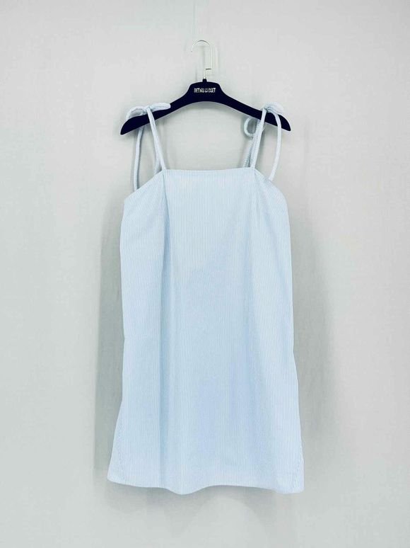 Pre-loved MAX MARA Fatto Blue & White Size Small Short Dress at Reems Closet