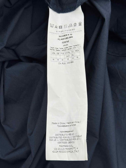 Pre - loved MAX MARA Navy Blue Size Medium Midi Dress at Reems Closet