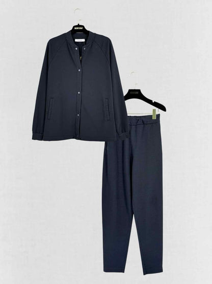 Pre-loved MAX MARA Navy Blue Size Medium Outfit Set at Reems Closet