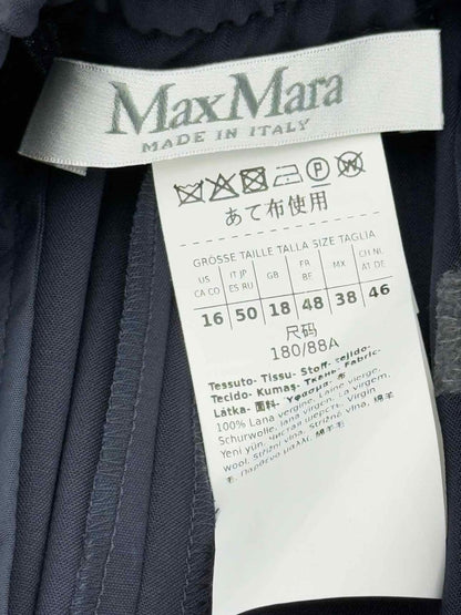 Pre - loved MAX MARA Navy Blue Size US 16 Pants at Reems Closet