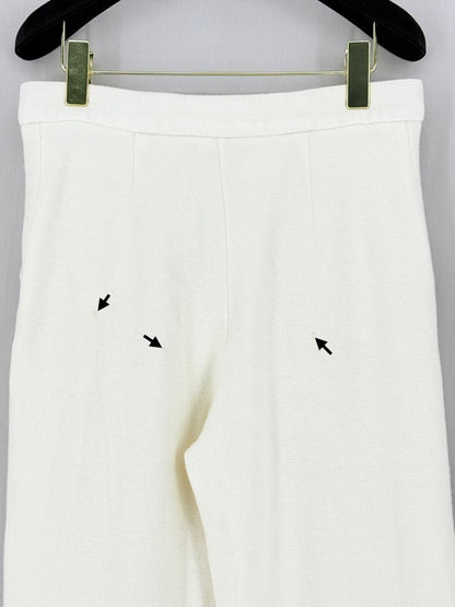 Pre - loved MAX MARA Off - white Pants Missing Label at Reems Closet