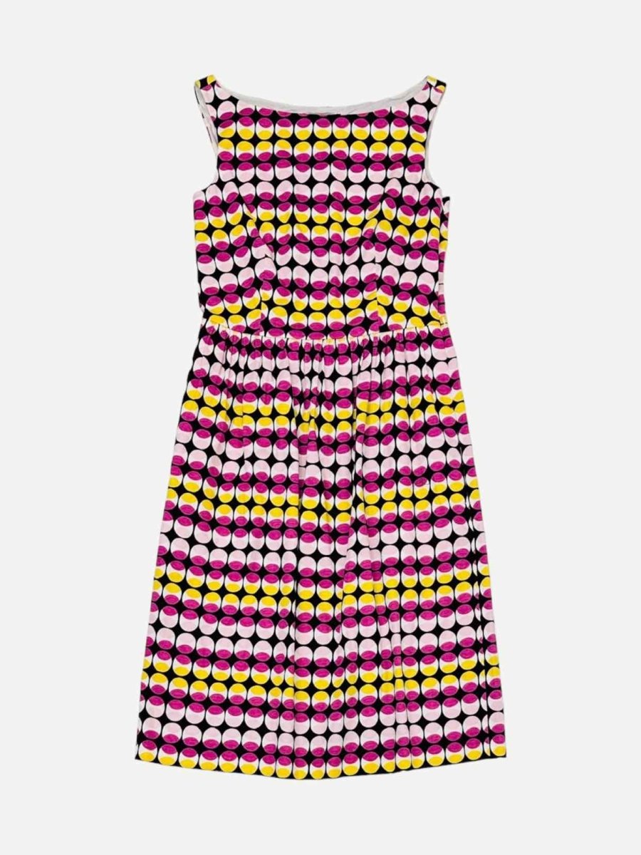 Pre - loved MAX MARA Sleeveless Pink Multicolor Knee Length Dress at Reems Closet