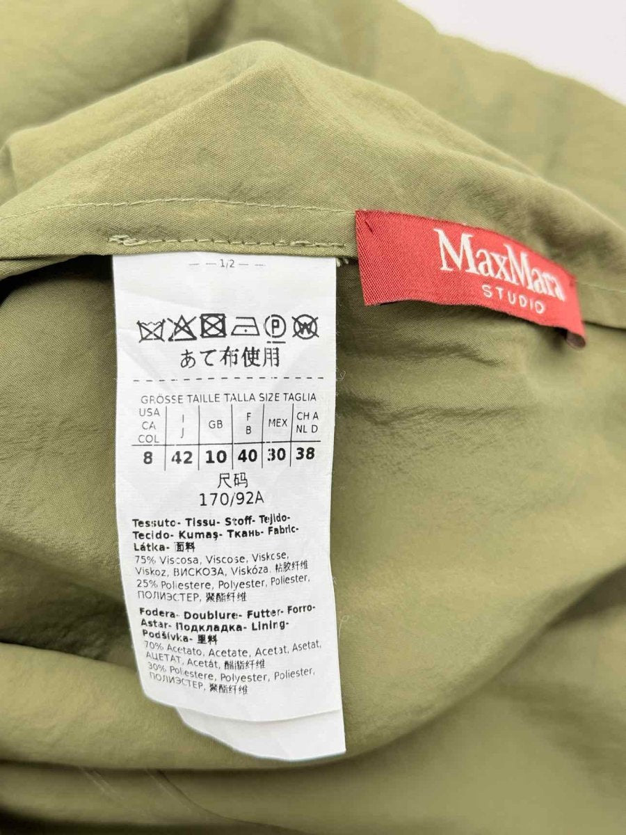 Pre-loved MAX MARA STUDIO Khaki Size US 8/10 Outfit Set at Reems Closet