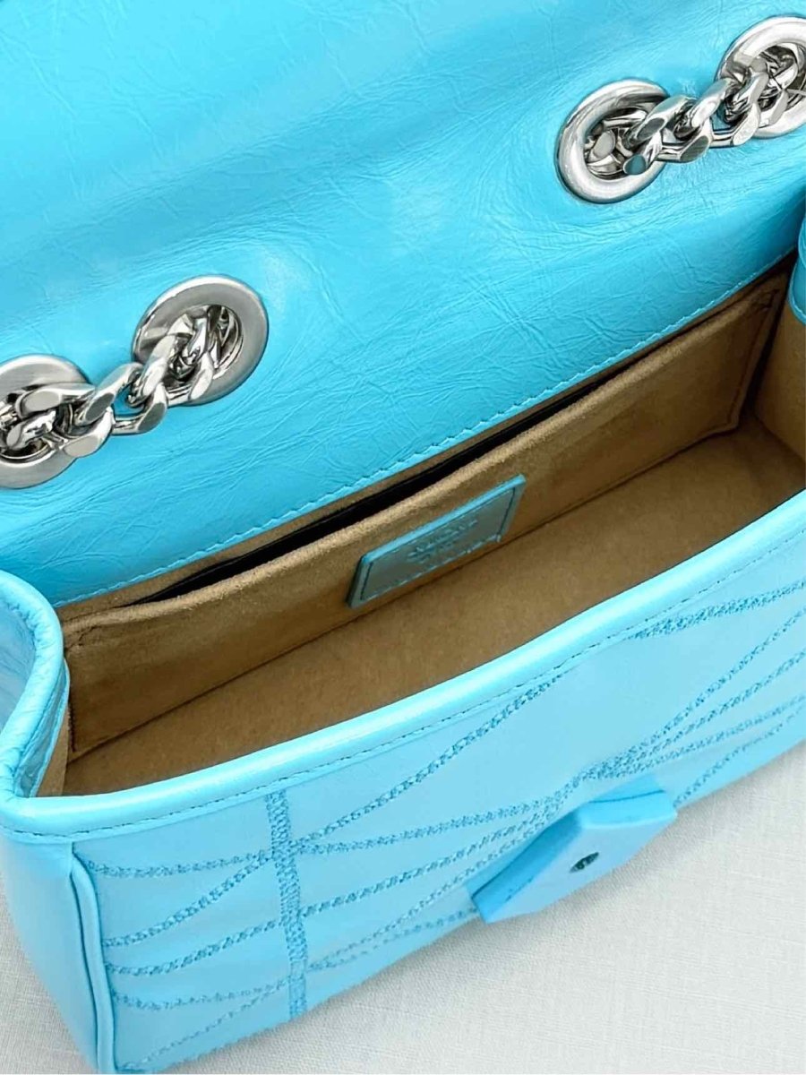 Pre - loved MCM Blue Crossbody at Reems Closet