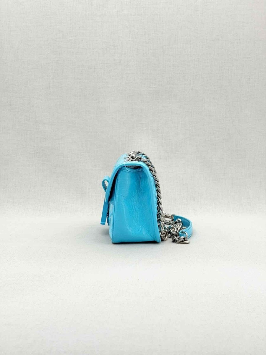 Pre - loved MCM Blue Crossbody at Reems Closet