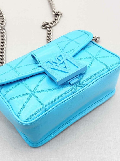 Pre - loved MCM Blue Crossbody at Reems Closet