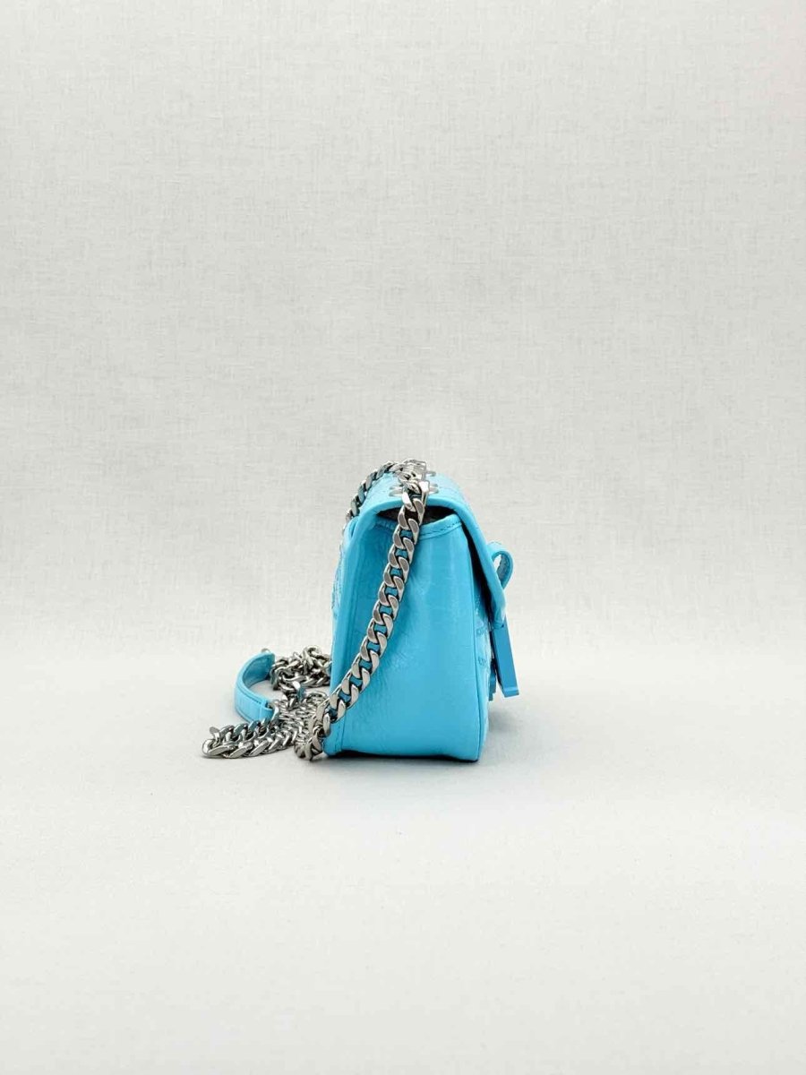 Pre - loved MCM Blue Crossbody at Reems Closet