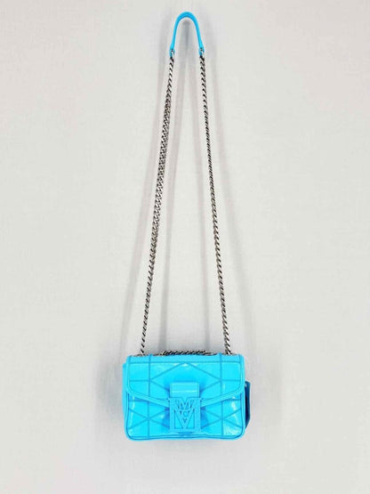 Pre - loved MCM Blue Crossbody at Reems Closet