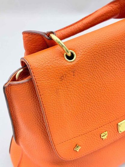 Pre-loved MCM First Lady Orange Top Handle at Reems Closet