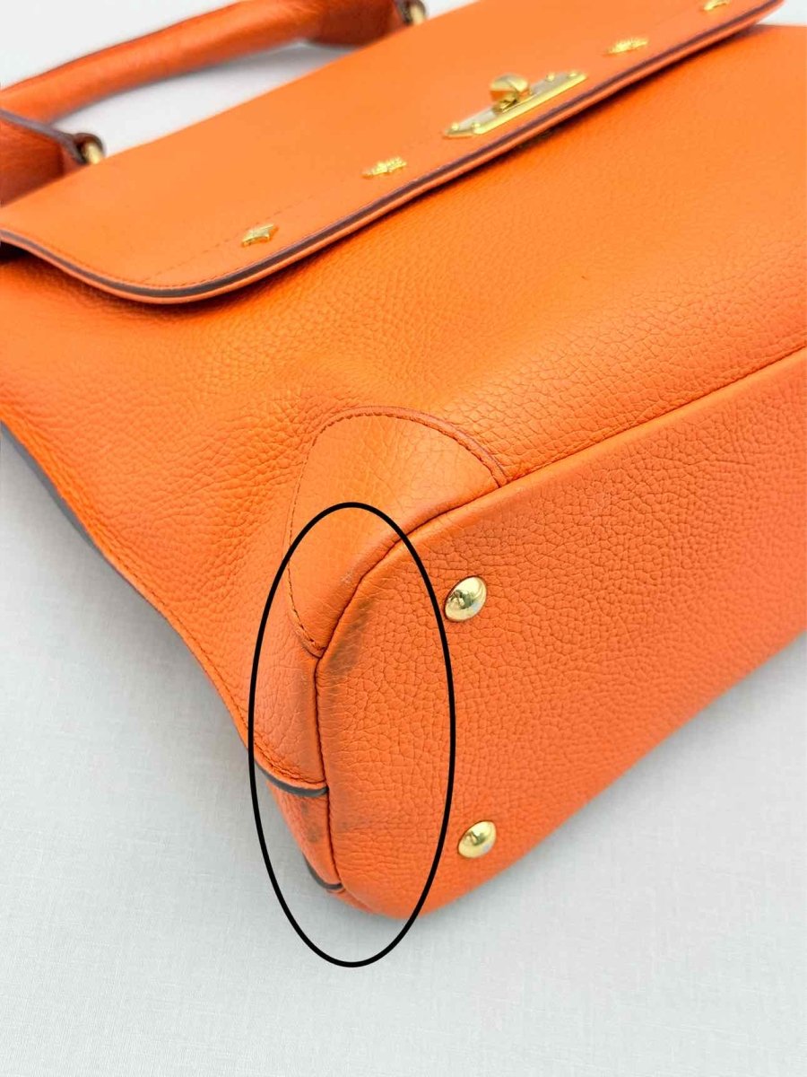 Pre-loved MCM First Lady Orange Top Handle at Reems Closet