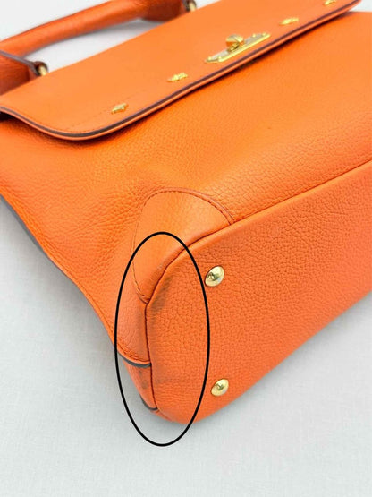 Pre-loved MCM First Lady Orange Top Handle at Reems Closet