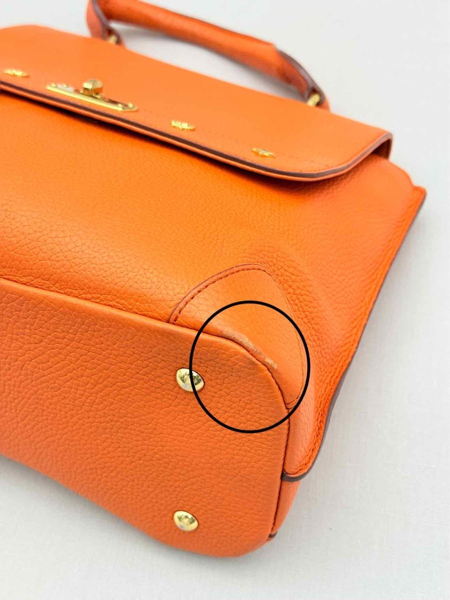Pre-loved MCM First Lady Orange Top Handle at Reems Closet
